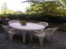 Paved garden at the ground floor